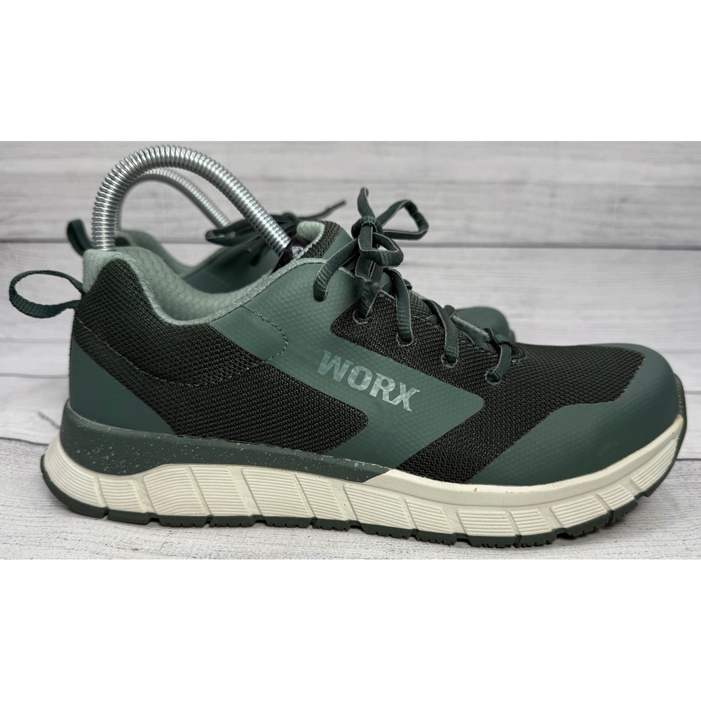 WORX by‎ Red Wing Shoes Women's Green Steel Toe Work Safety Sneakers 8M